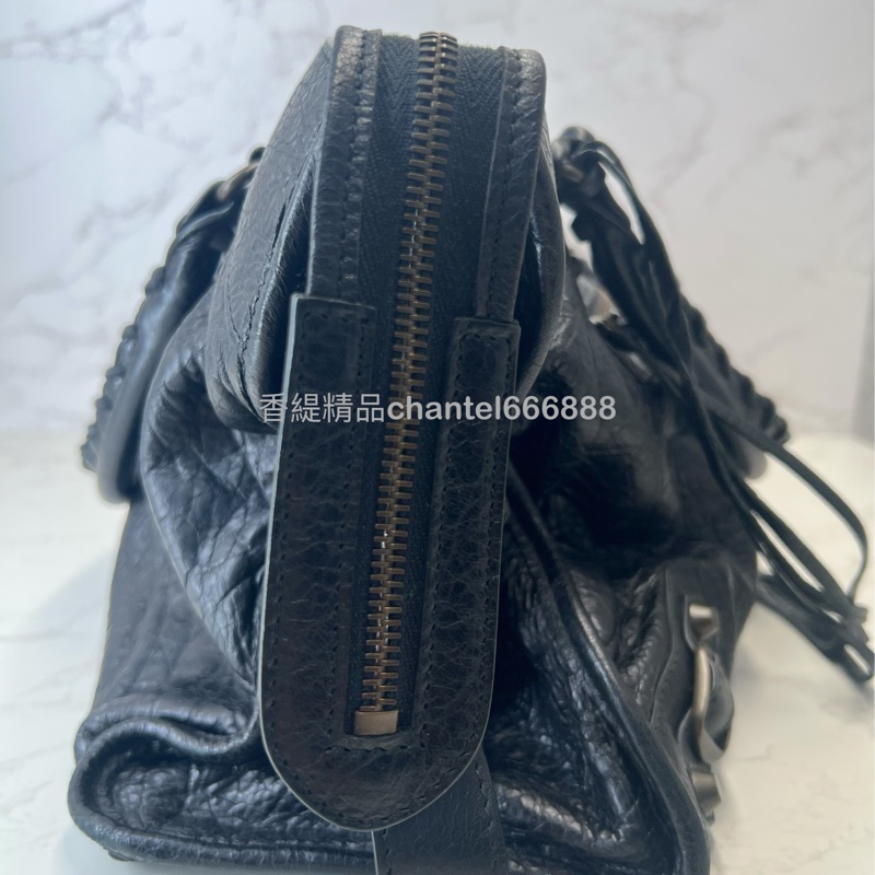 💗香緹國際精品💗巴黎世家 黑色機車包 短肩帶款-3