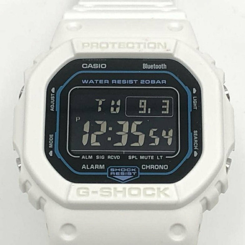卡西歐 G-SHOCK DW-B5600 手錶 白色 卡西歐 G-Shock