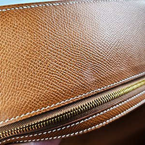 【H0369】HERMES 金棕色(焦糖色) BEARN EPSOM H長夾-5