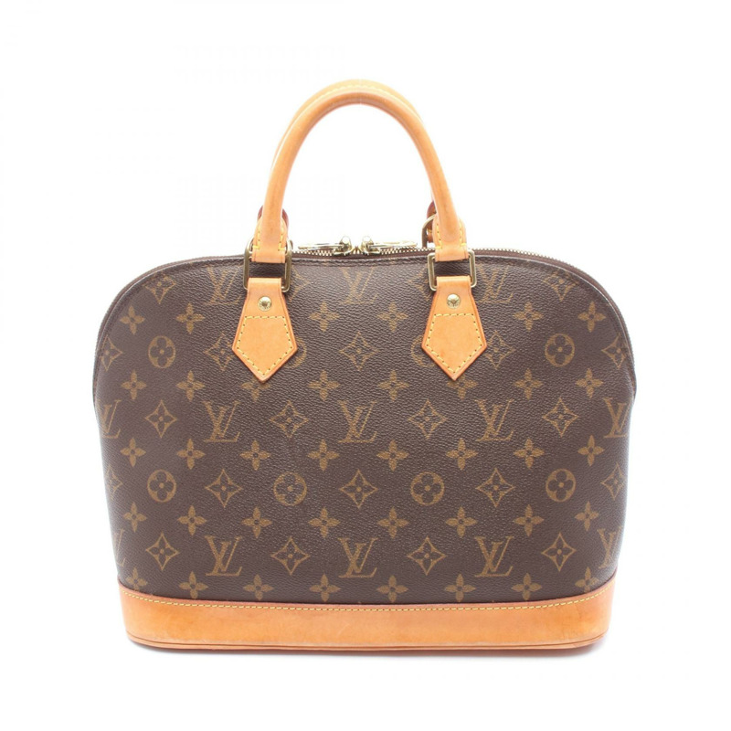 LOUIS VUITTON Alma PM 手提包 M51130 Monogram 帆布皮革棕色二手女士 LV-0