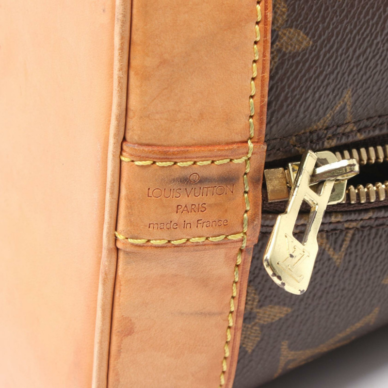 LOUIS VUITTON Alma PM 手提包 M51130 Monogram 帆布皮革棕色二手女士 LV-3