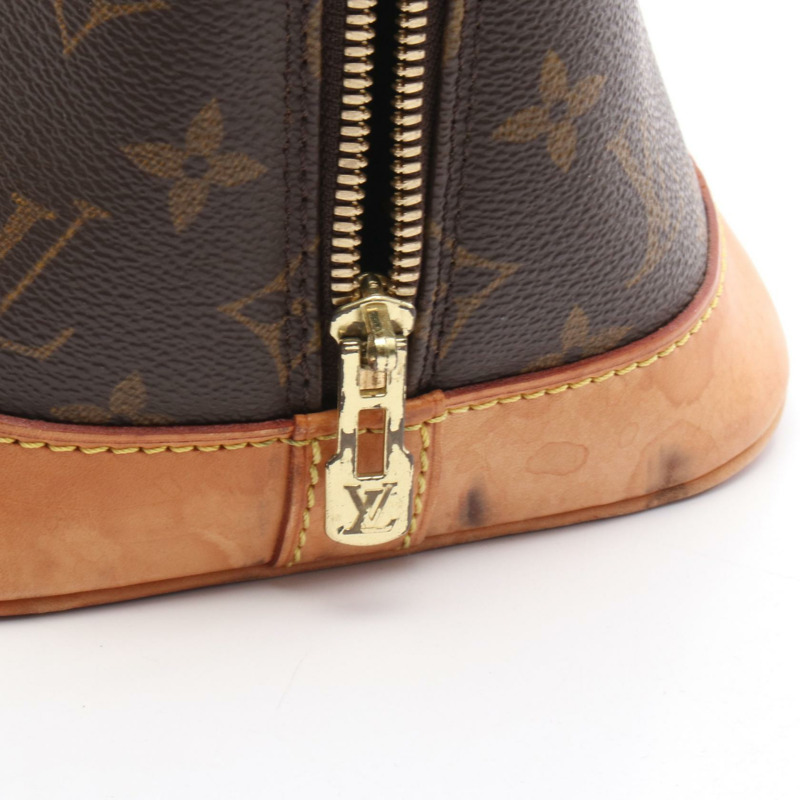 LOUIS VUITTON Alma PM 手提包 M51130 Monogram 帆布皮革棕色二手女士 LV-9