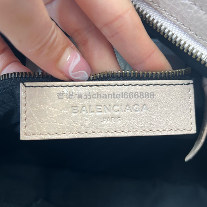 💗香緹國際精品💗巴黎世家 粉膚色機車包-7