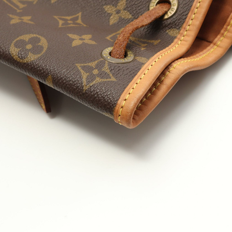 LOUIS VUITTON Montsouris MM 背包 M51136 Monogram 帆布 棕色 二手-6