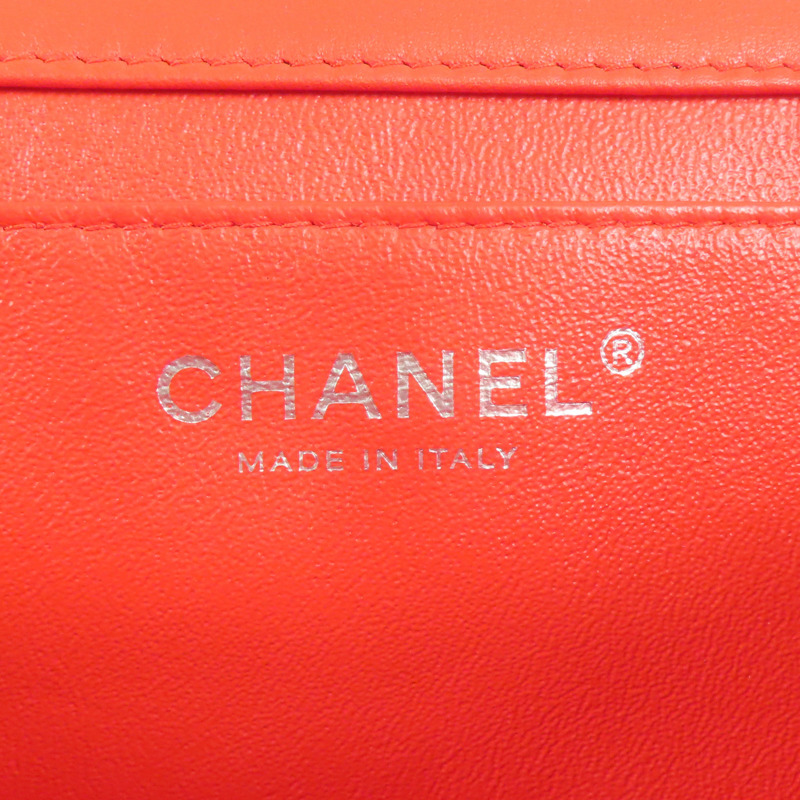 CHANEL 漆皮皮革Shoulder Bag銀扣鏈帶肩背袋-5