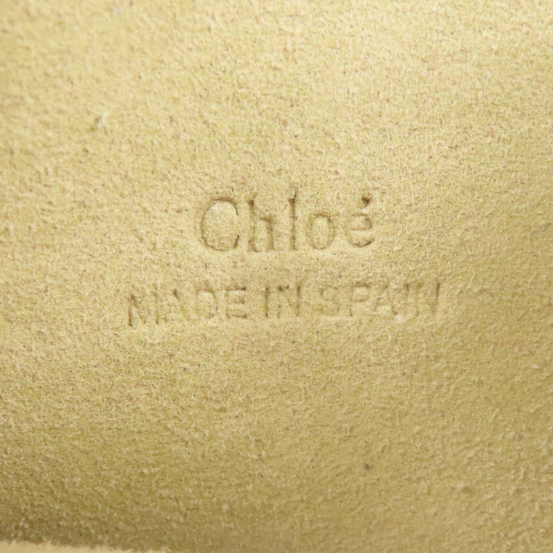 Chloe 牛皮/麂皮皮革Faye金扣肩背袋-5