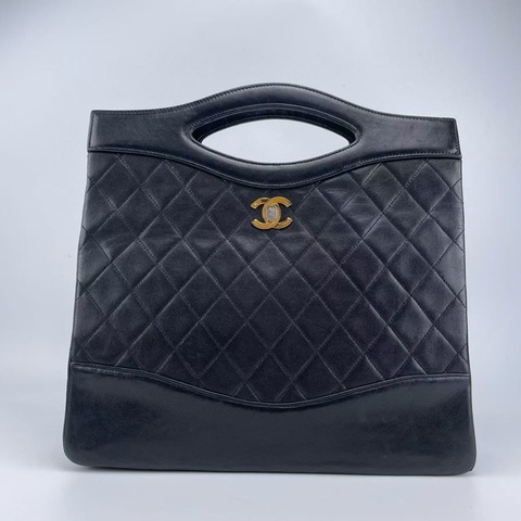「JL精品代購」Chanel 香奈兒黑金羊31bag手提包