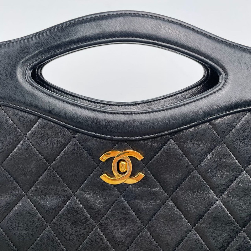 「JL精品代購」Chanel 香奈兒黑金羊31bag手提包-12