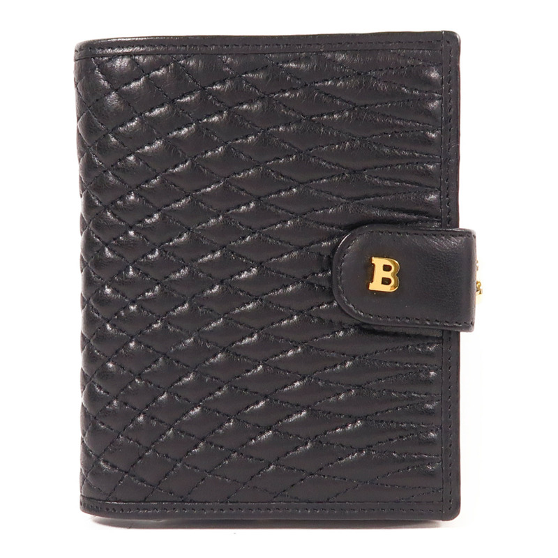BALLY 羊皮皮革Wallet金扣錢包-0