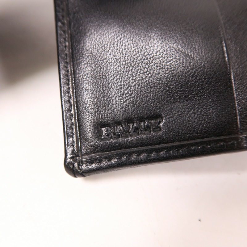 BALLY 羊皮皮革Wallet金扣錢包-6