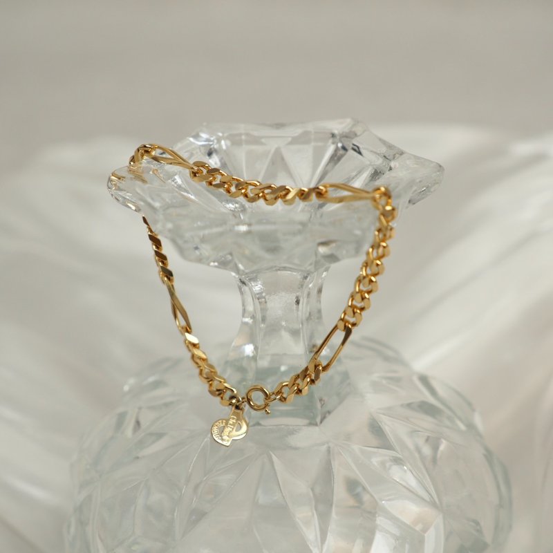 DIOR 中古金色CD手鏈-3