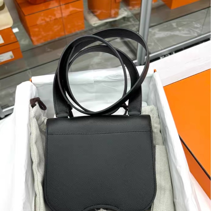 有購證💓Hermes 黑银Della 全新全套Z刻epsom-2