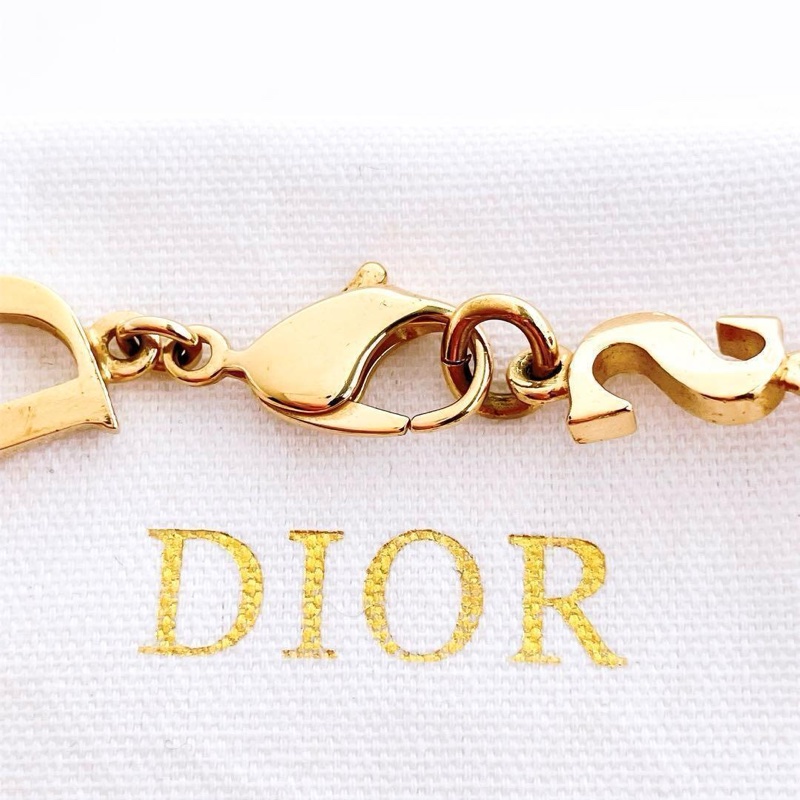 🌺Dior🌺字母拼接金色手鍊|經典logo✦fufu style 精品✦ 時尚耐看|手環.Dior手鍊-4