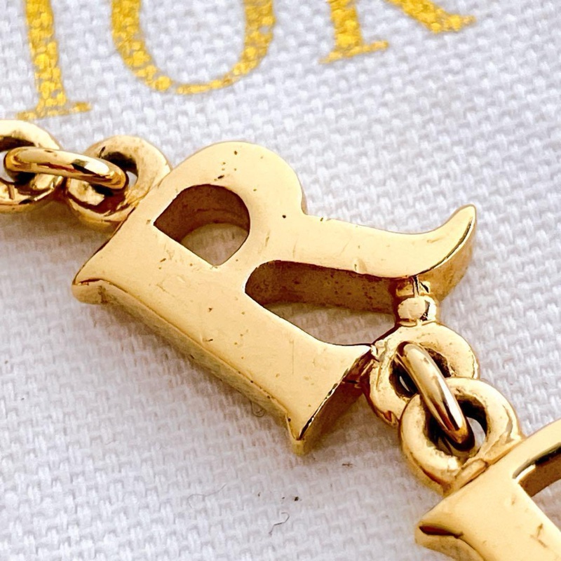 🌺Dior🌺字母拼接金色手鍊|經典logo✦fufu style 精品✦ 時尚耐看|手環.Dior手鍊-10