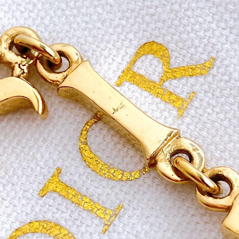 🌺Dior🌺字母拼接金色手鍊|經典logo✦fufu style 精品✦ 時尚耐看|手環.Dior手鍊-11