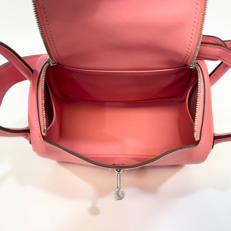 HERMES 8W唇膏粉銀釦Swift牛皮mini lindy-8