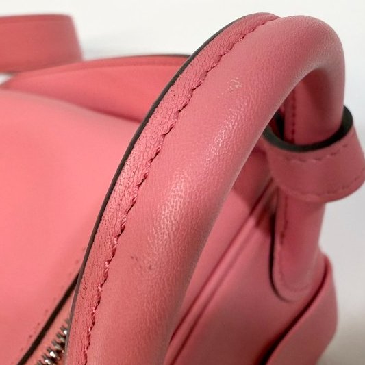 HERMES 8W唇膏粉銀釦Swift牛皮mini lindy-14