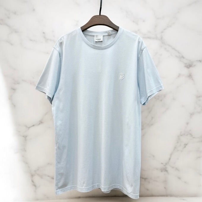 莉亞精品♡ Burberry CW0153 TB T恤 寶寶藍 M碼 #95新-0