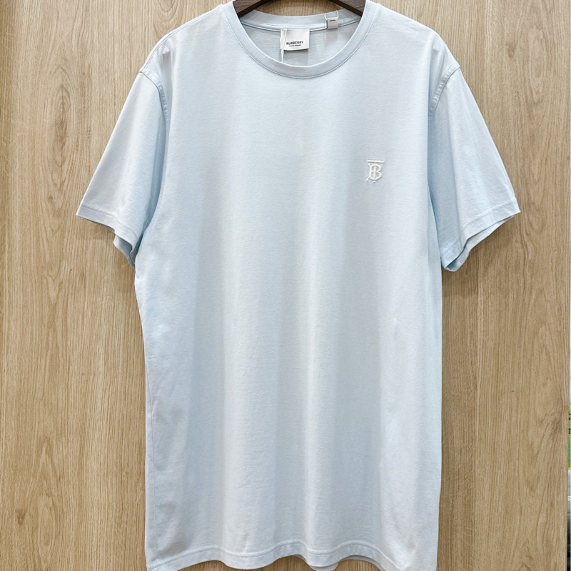 莉亞精品♡ Burberry CW0153 TB T恤 寶寶藍 M碼 #95新-2
