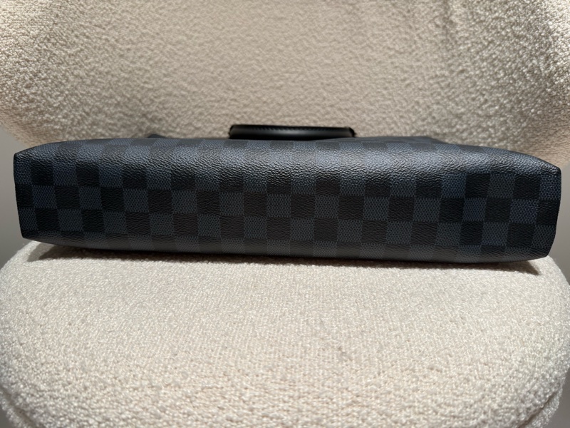 LV灰/深藍棋盤格公事包-2