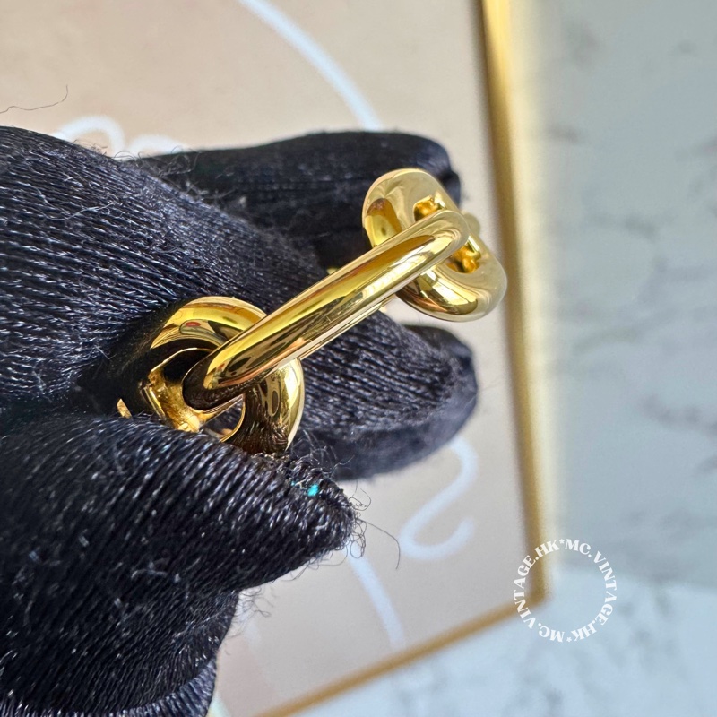 HERMES Scarf Ring 經典 豬鼻 絲巾扣 全新 保存品-7