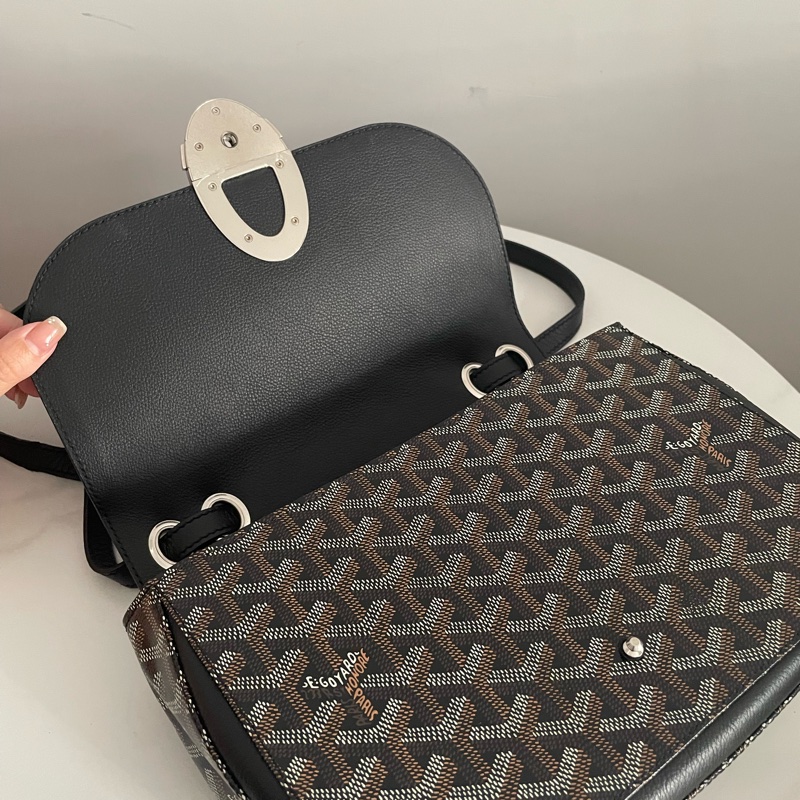Goyard 黑色233bag 馬鞍包-5