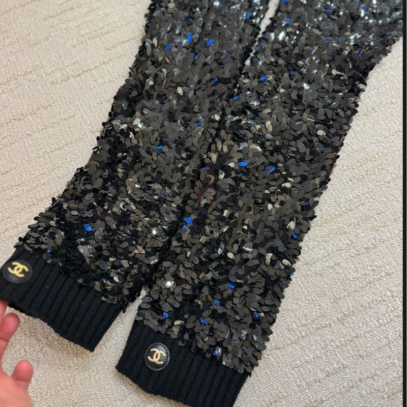 Chanel香奈兒限定亮片襪套/手腕套-2