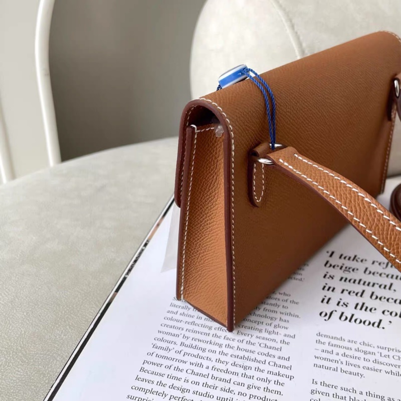 Hermes愛馬仕 Hermes Snap Wallet 包 gold金棕可斜挎-6