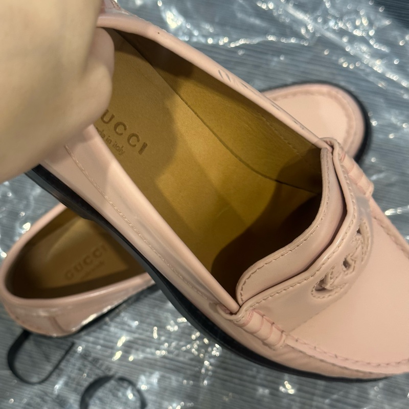 全新閒置❤️36.5碼 gucci #蜜桃粉 #樂福鞋 #平底鞋 #休閒鞋-10