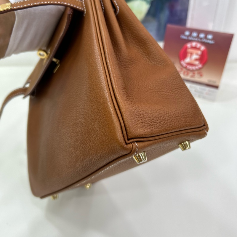 愛馬仕 Kelly 25 金棕金扣 福寶馬鞍皮 雙肩帶  K刻  全新全套 Hermes Kelly 25 Stamp K Gold color GHW Barenia Faubourg leather Double Straps Brand New full set-12