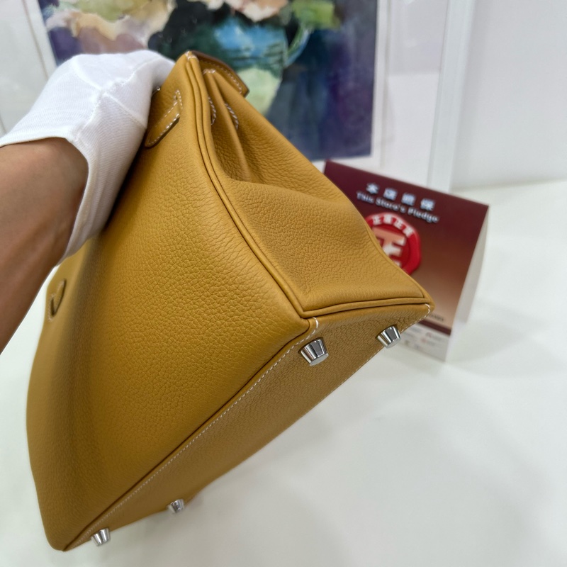 愛馬仕 Kelly 25 W刻 沙灘金銀扣 Togo皮 全新全套 原單 Hermes Kelly 25 Stamp W Natural Sable PHW Togo leather Brand New Full Set with original receipt-10