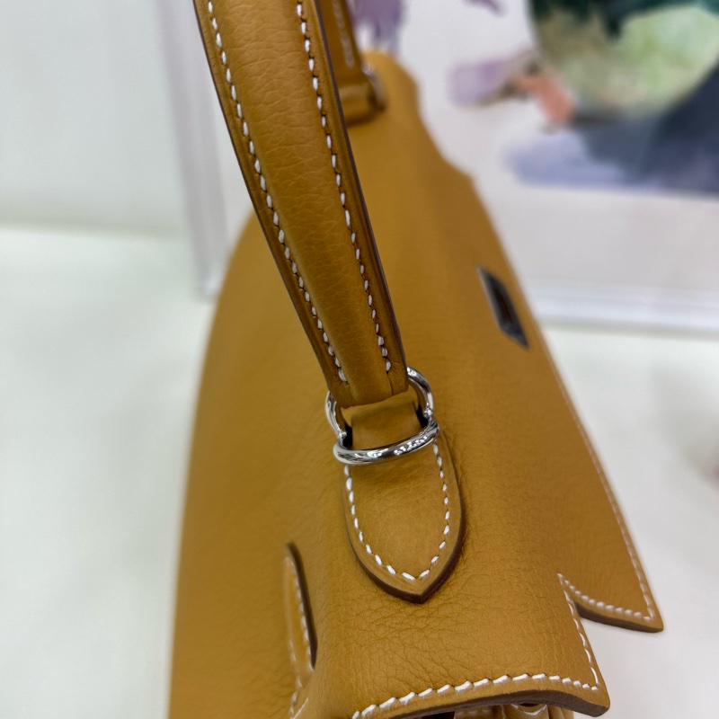 愛馬仕 Kelly 25 W刻 沙灘金銀扣 Togo皮 全新全套 原單 Hermes Kelly 25 Stamp W Natural Sable PHW Togo leather Brand New Full Set with original receipt-18