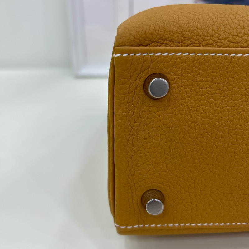 愛馬仕 Kelly 25 W刻 沙灘金銀扣 Togo皮 全新全套 原單 Hermes Kelly 25 Stamp W Natural Sable PHW Togo leather Brand New Full Set with original receipt-19
