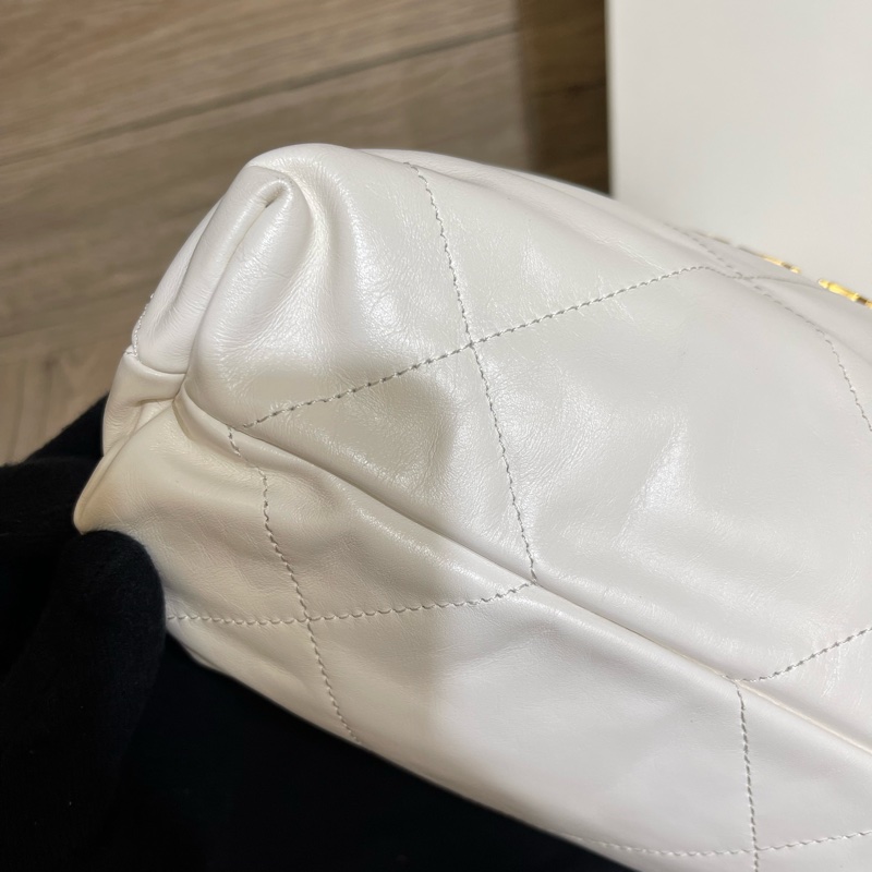 Chanel香奈兒中號白色垃圾袋22nag（大全配購證齊全‼️)-12