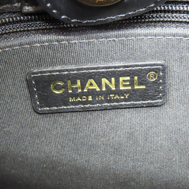 黑色 菱格紋 牛皮 Hobo 肩背包 金扣【CHANEL 香奈兒】 AS4532-6