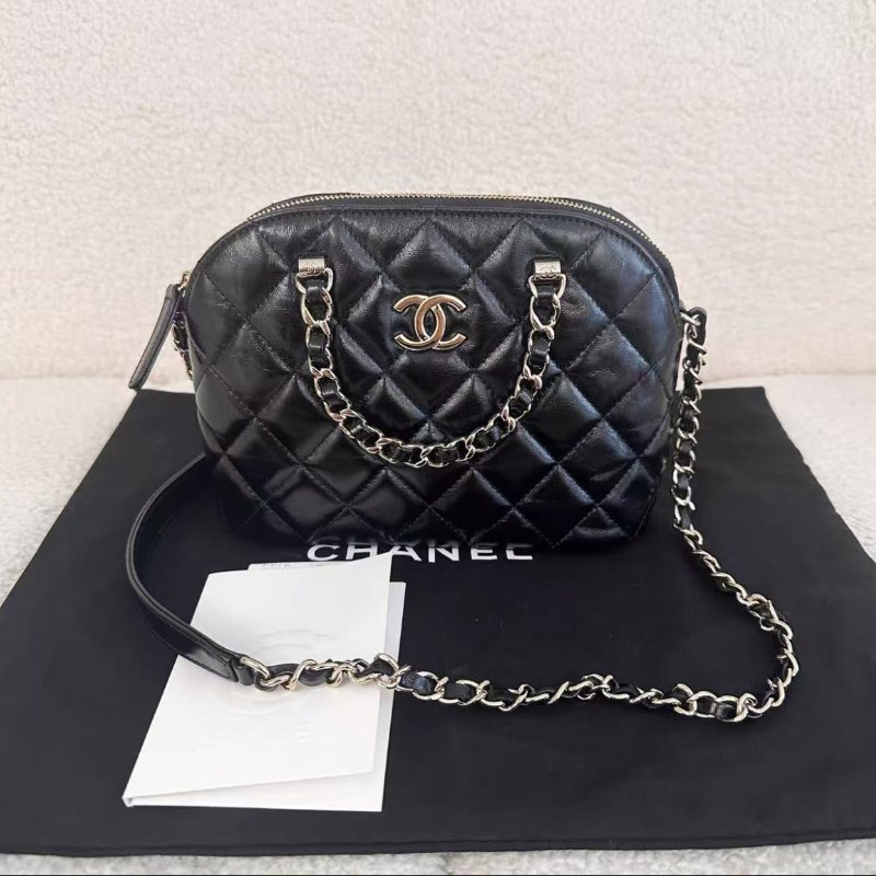 ✨Chanel 24b 超美的一只油蠟皮小貝殼包 小號 全新 配件齊全-0
