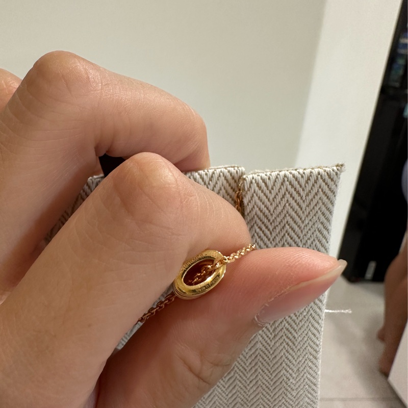 Hermes mini h pop 白色玫瑰金-12