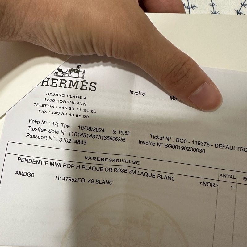 Hermes mini h pop 白色玫瑰金-14