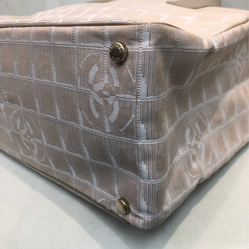 Chanel 杏色冰格Tote XA371-9