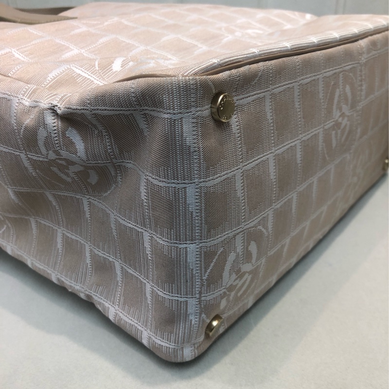 Chanel 杏色冰格Tote XA371-10