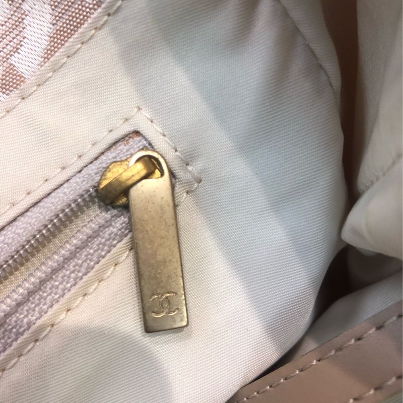 Chanel 杏色冰格Tote XA371-19