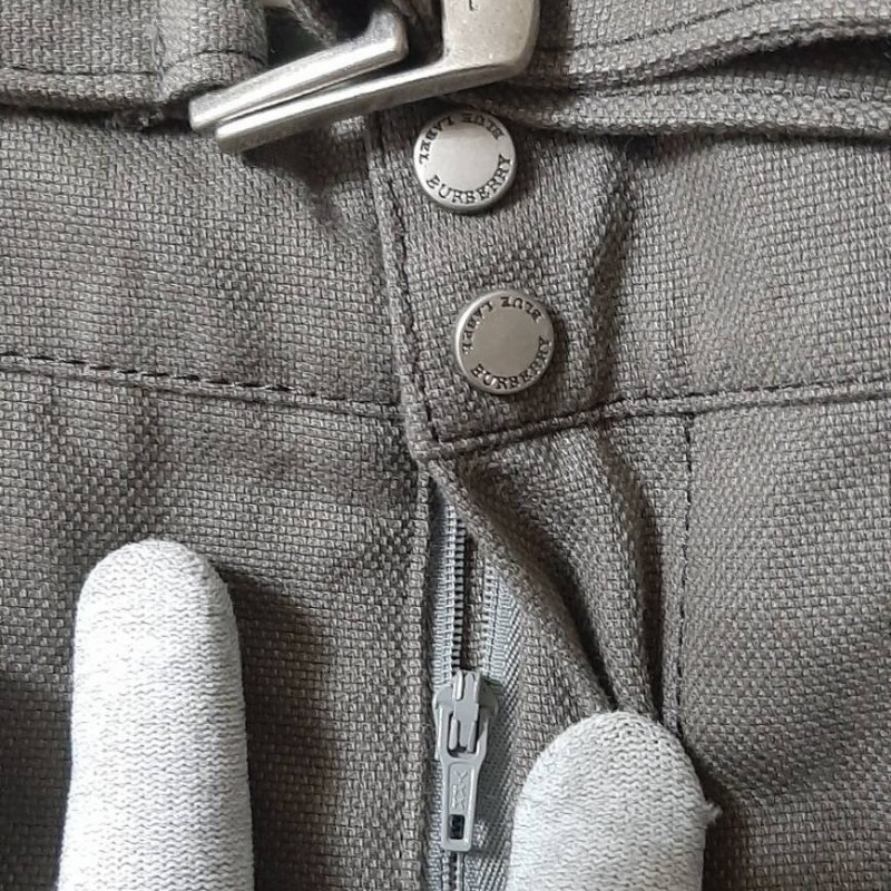 (日本製MIJ)全新正品BURBERRY博柏利 BLUE LABEL藍標 戰馬 女卡其綠及膝裙38號-4