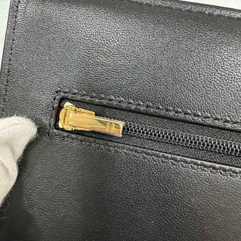 Chanel ap0250 黑羊皮金鏈斜背包woc-17