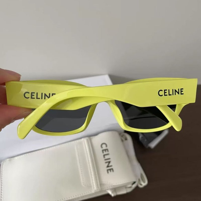Celine 螢光綠太陽眼鏡 全新 配件齊全-1