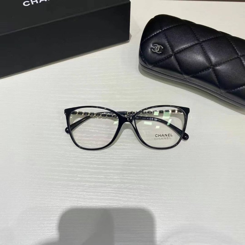 Chanel🤍Ch3408 爆款趙露思同款 鏈條光學眼鏡 可配度數 全新全配-4
