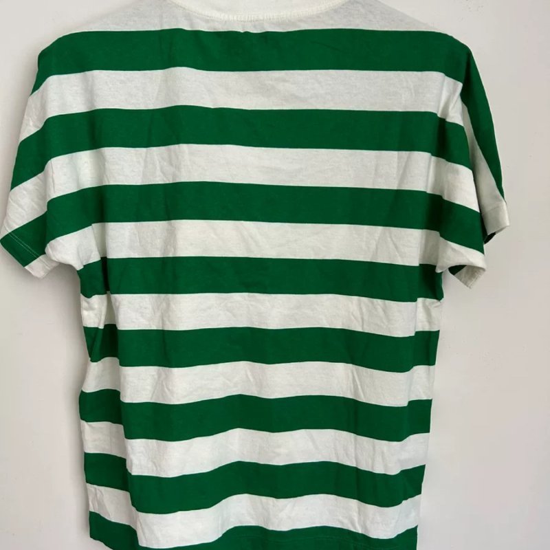 Gucci 綠色條紋短袖 尺寸S碼 胸圍106 衣長62 全新-1