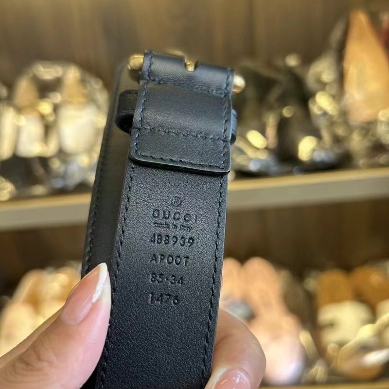 Gucci 馬銜扣腰帶 全新85碼 搭配裙子大衣都好看-5