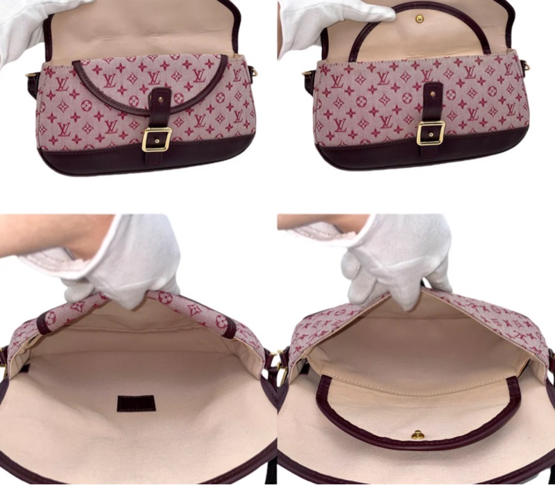 「JL精品代購」lv 樹莓丹寧粉腋下包-7