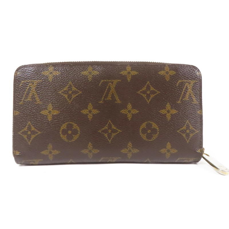LOUIS VUITTON Monogram Zipper Long Wallet金扣長錢包-1