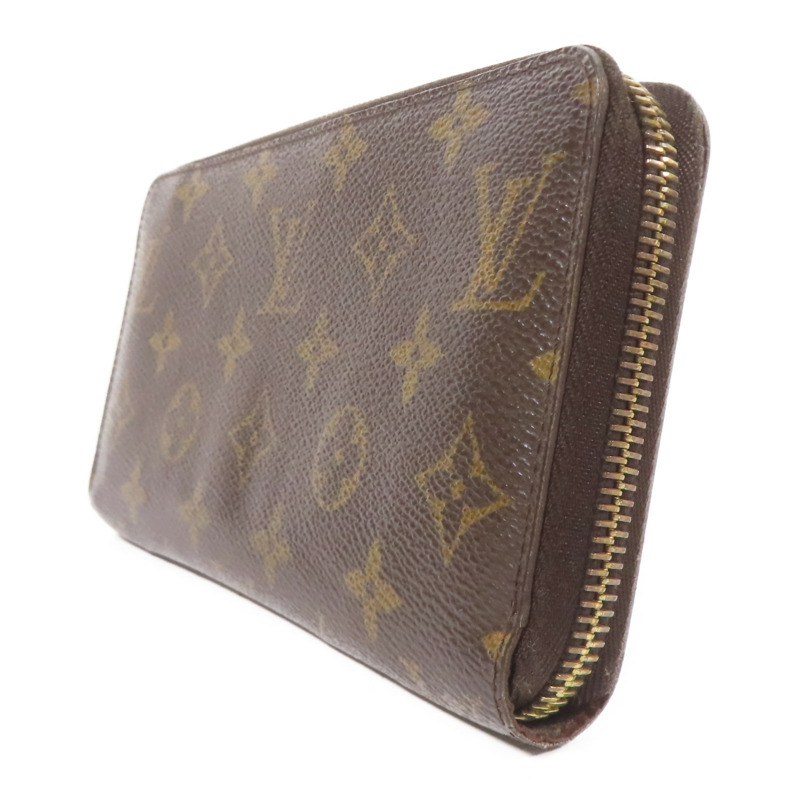 LOUIS VUITTON Monogram Zipper Long Wallet金扣長錢包-2